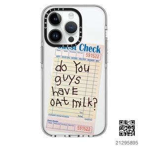 iPhone 14 Pro Laundry Room Studios "Do You Guys Have Oatmilk" Guest Check Case
